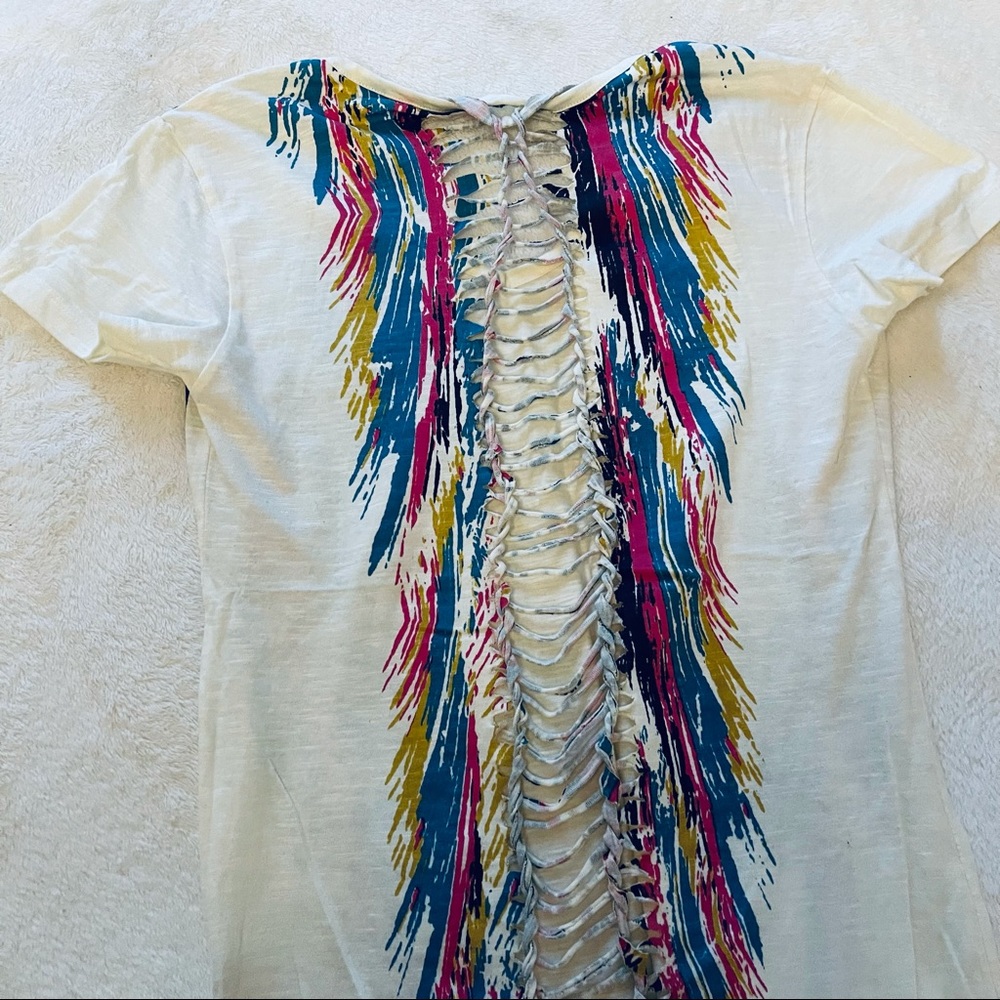 NEW Open Back Pattern T-Shirt - Picture 9 of 14